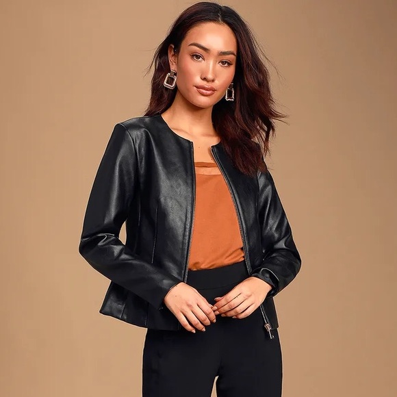 Lulu's Jackets & Blazers - Lulus Vegan Leather Jacket